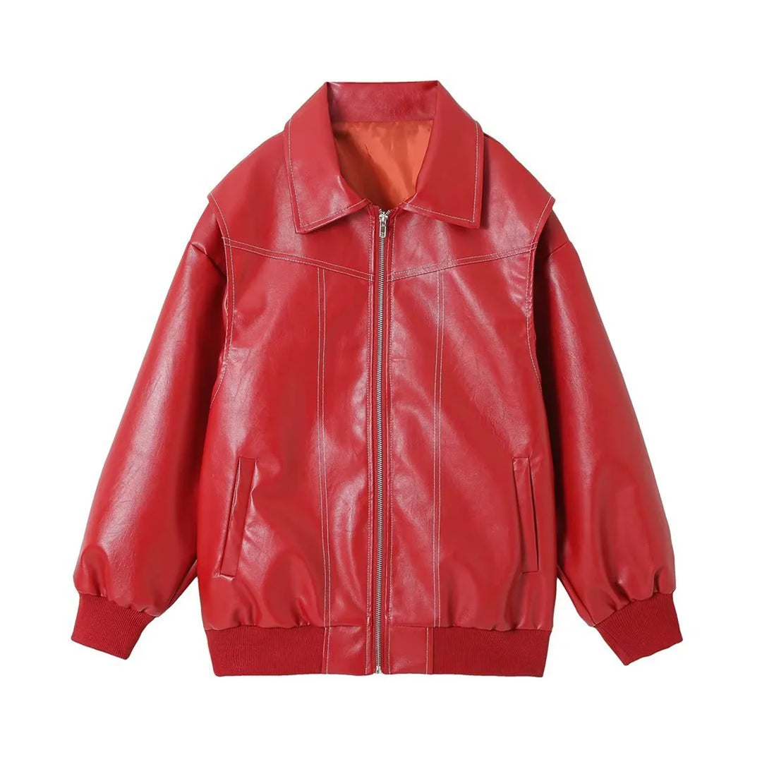 Scarlet Leather Jacket