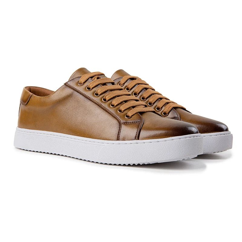 Vertex™ Men's Sleek Leather Sneaker